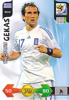 Theofanis Gekas Greece Panini 2010 World Cup #176